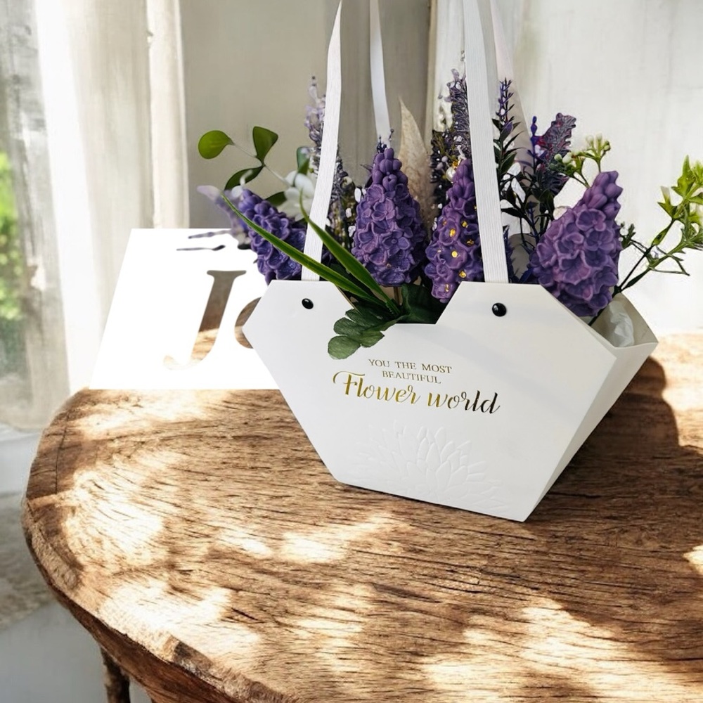 Handmade Flower Candle Bouquet – Unique Gift Idea💜